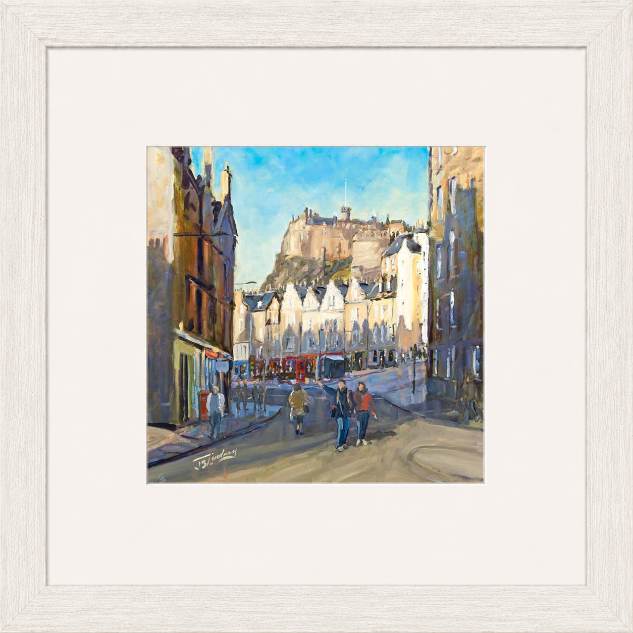 Good Morning Grassmarket, Edinburgh by James Somerville Lindsay
