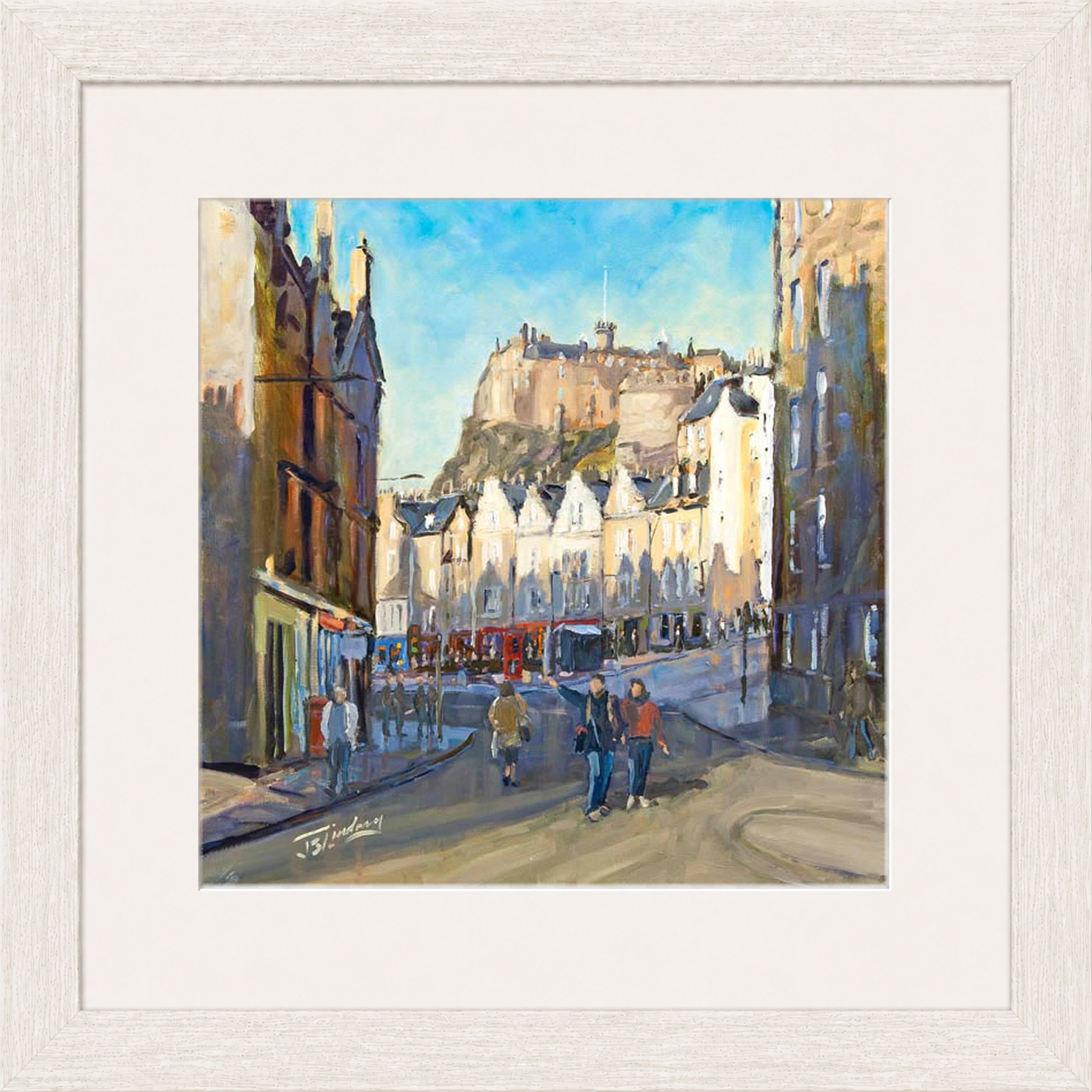 Good Morning Grassmarket, Edinburgh by James Somerville Lindsay
