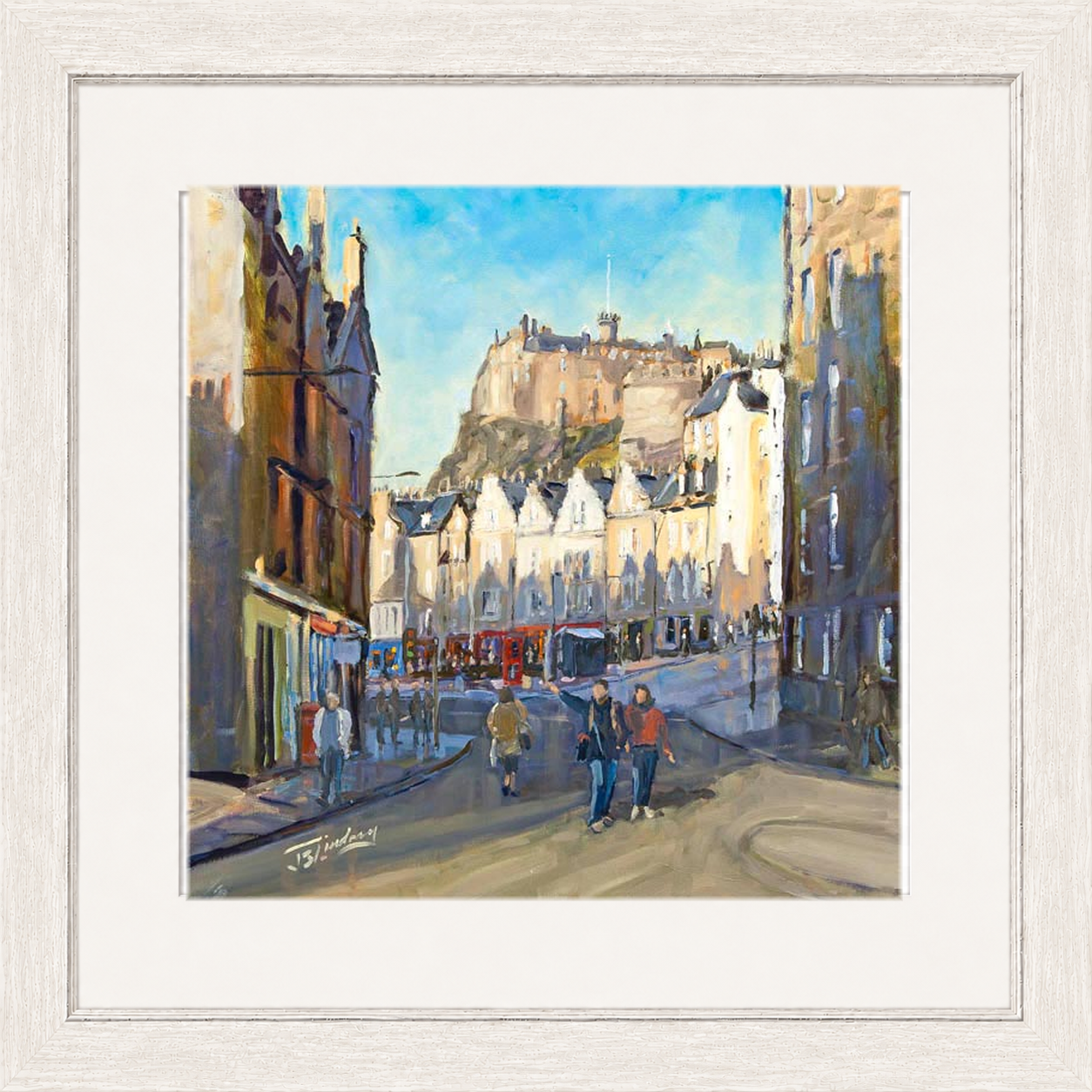Good Morning Grassmarket, Edinburgh by James Somerville Lindsay
