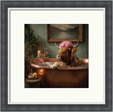 Pampered Cow by the Highland Cow Collective