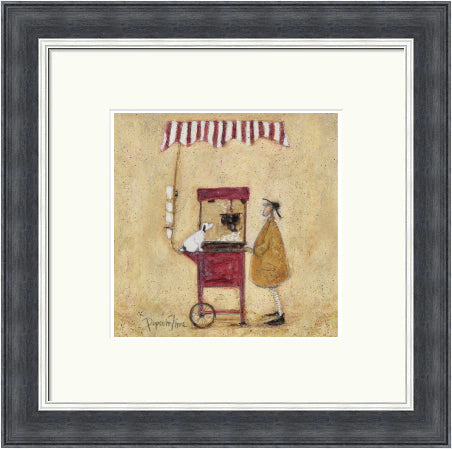 Popcorn Time by Sam Toft framed sam toft wall art print