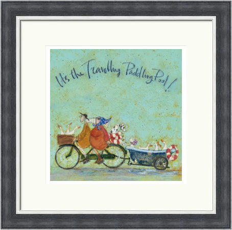 It's The Travelling Paddling Pool by Sam Toft framed sam toft wall art print