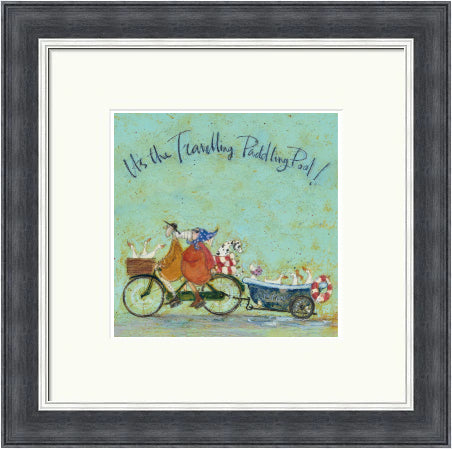It's The Travelling Paddling Pool by Sam Toft framed sam toft wall art print - alternate product image 7