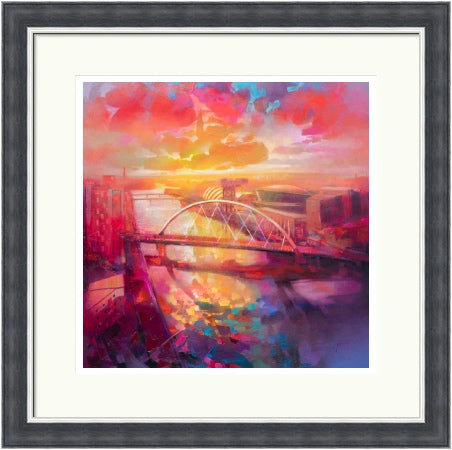 Clyde Arc Bridge Signed Limited Edition Art Print by Scott Naismith