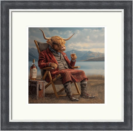 A Dram by the Loch by by the Highland Cow Collective