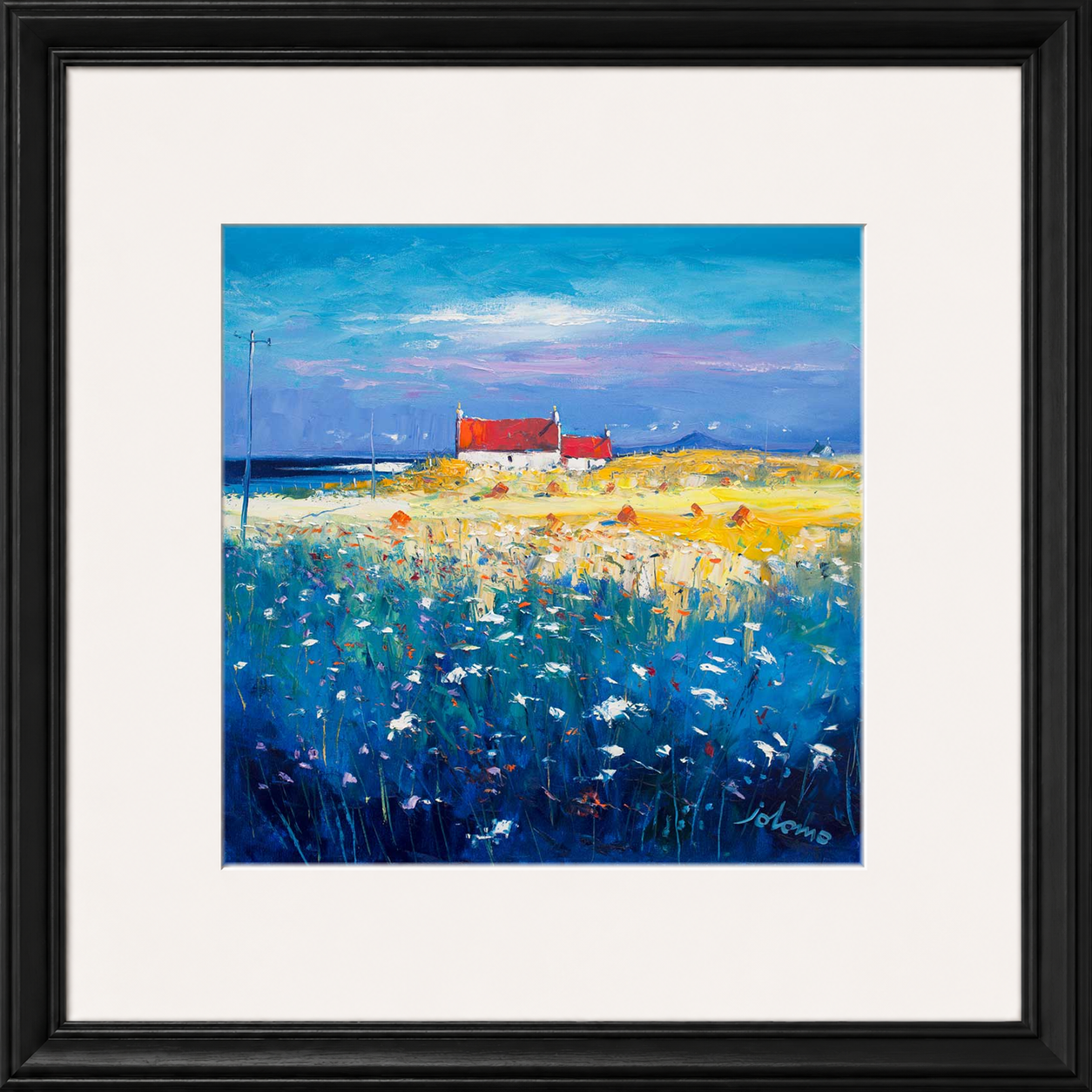 Hayfield Isle of Tiree, Looking to Ben More by John Lowrie Morrison (Jolomo)