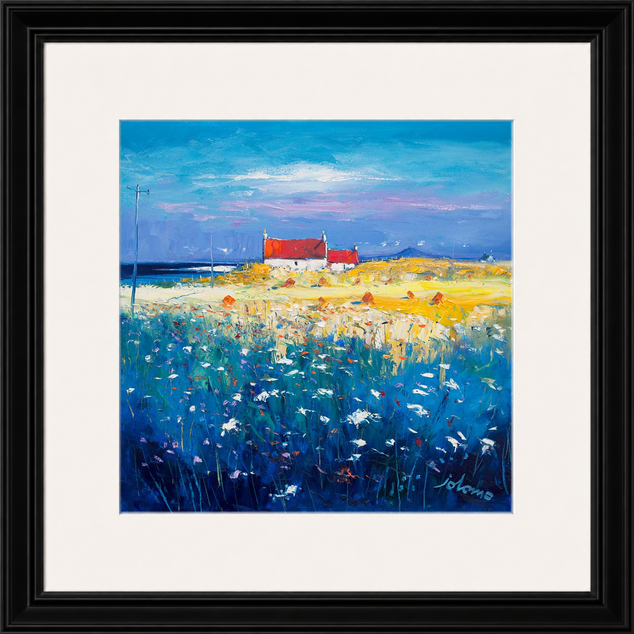 Hayfield Isle of Tiree, Looking to Ben More by John Lowrie Morrison (Jolomo)