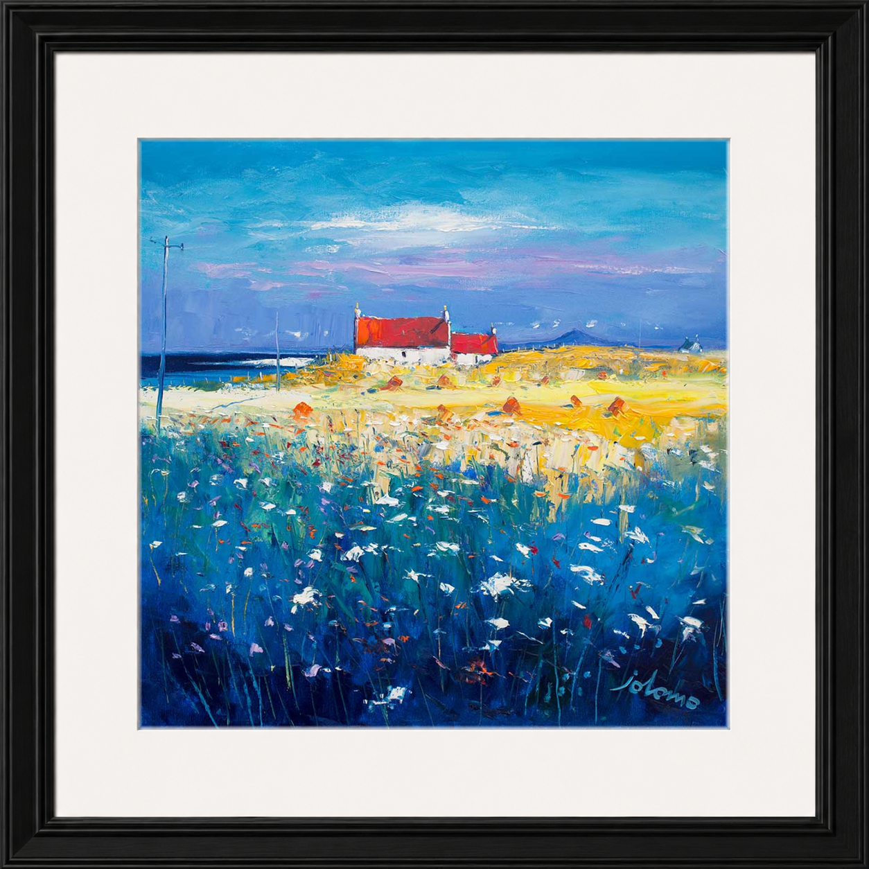 Hayfield Isle of Tiree, Looking to Ben More by John Lowrie Morrison (Jolomo)