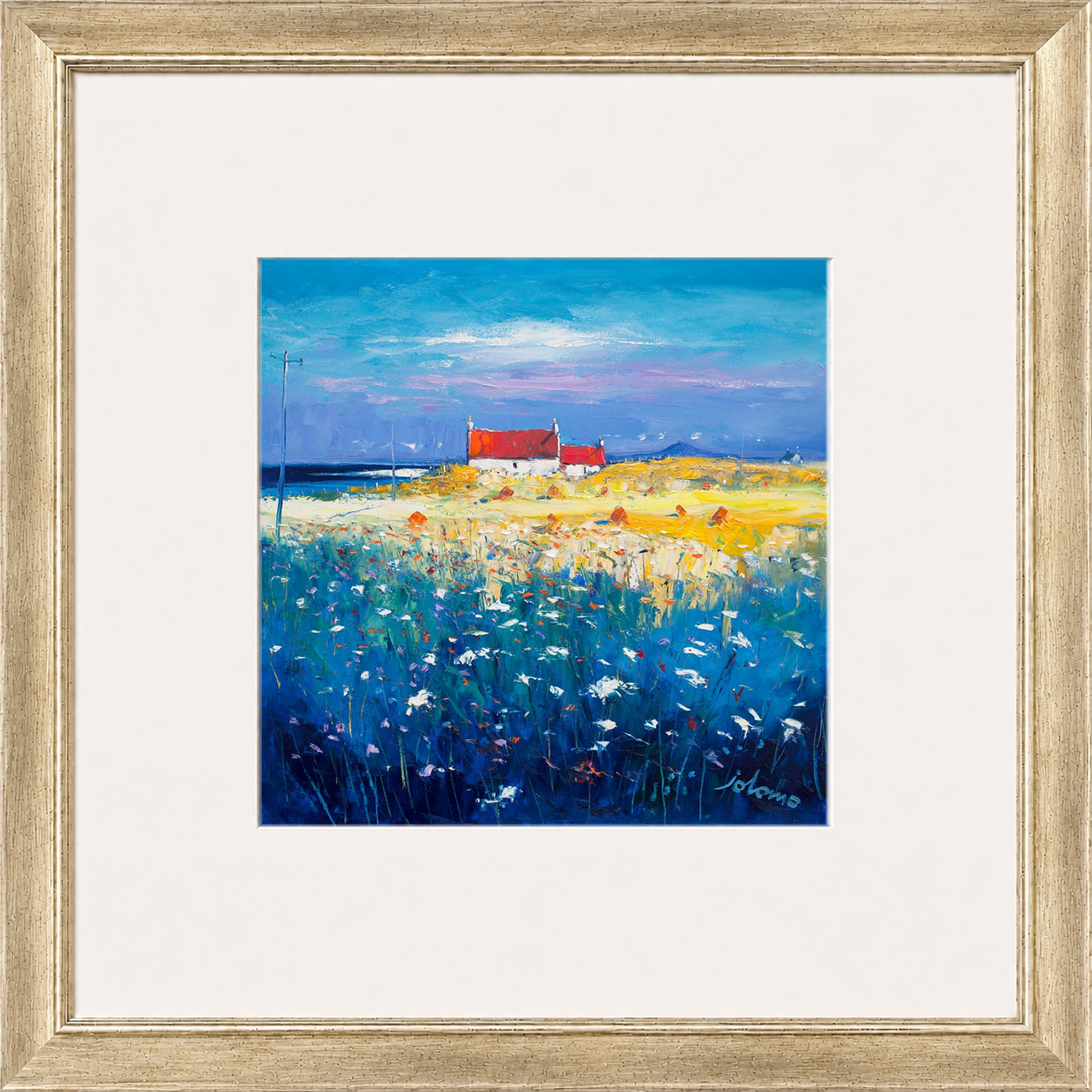 Hayfield Isle of Tiree, Looking to Ben More by John Lowrie Morrison (Jolomo)