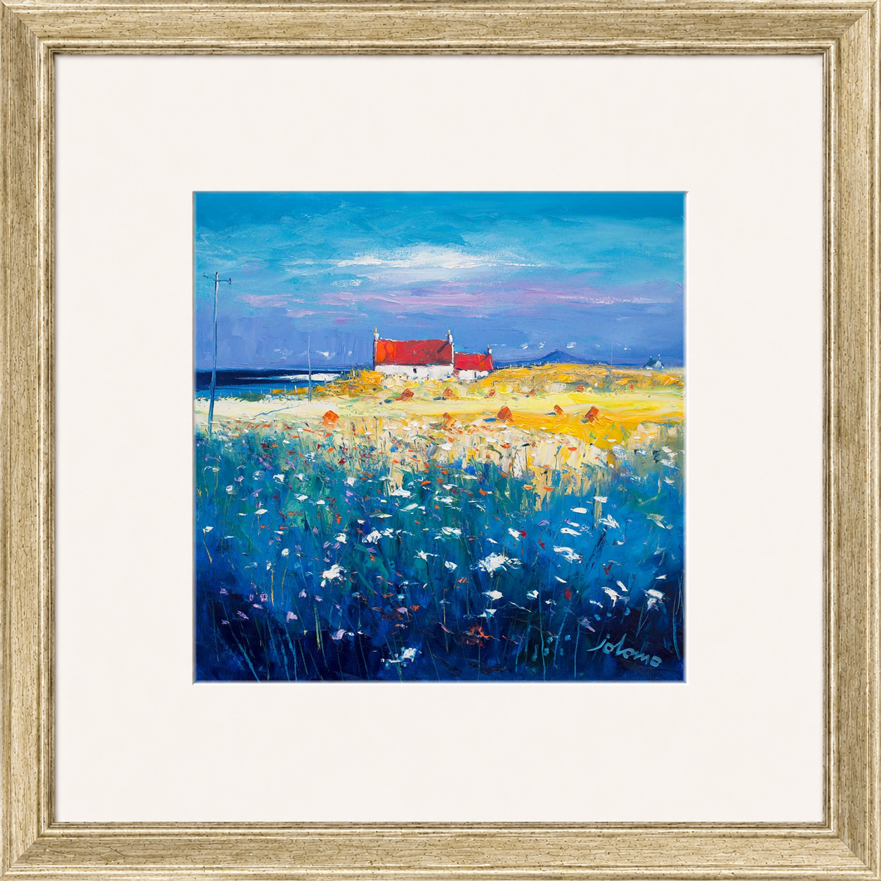 Hayfield Isle of Tiree, Looking to Ben More by John Lowrie Morrison (Jolomo)