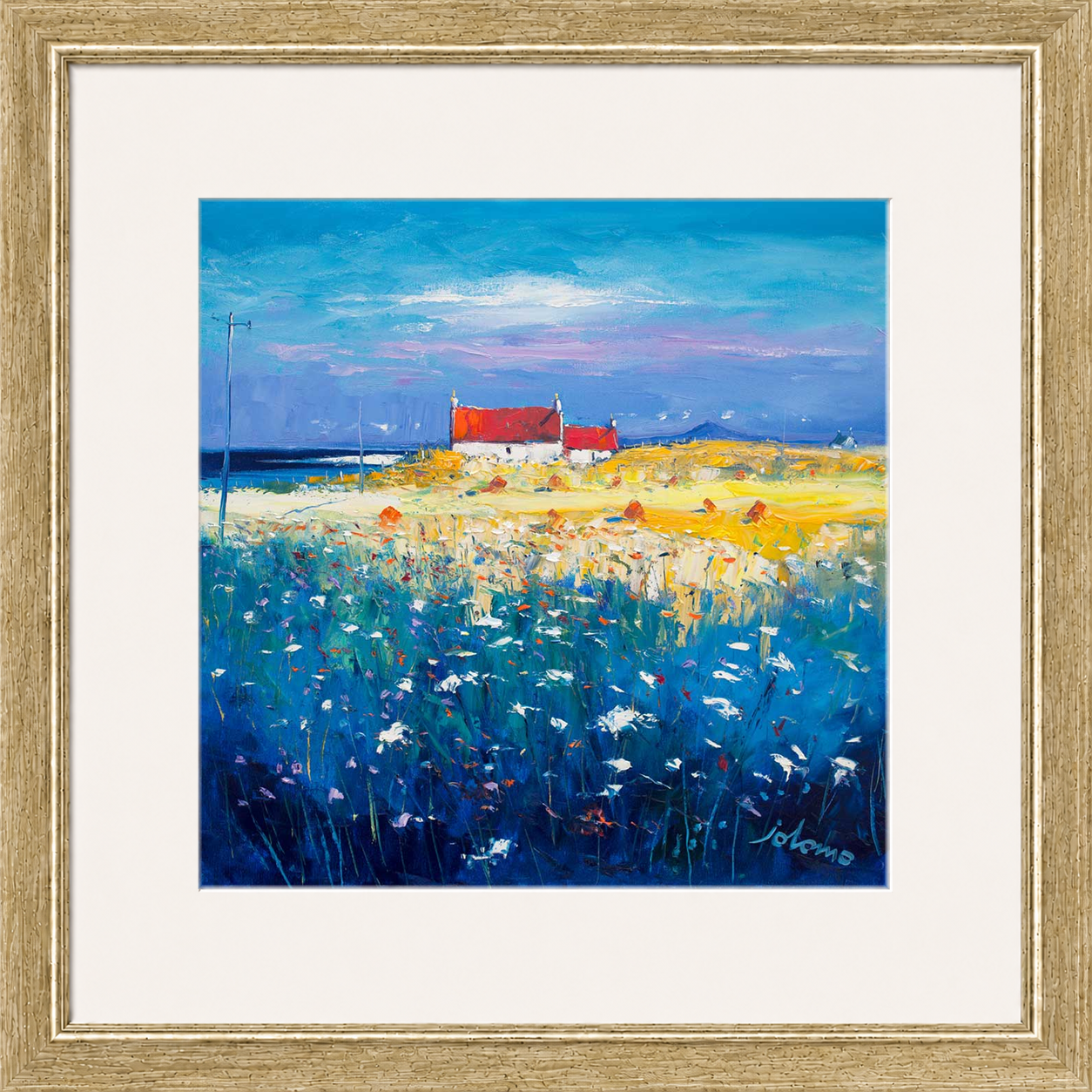 Hayfield Isle of Tiree, Looking to Ben More by John Lowrie Morrison (Jolomo)