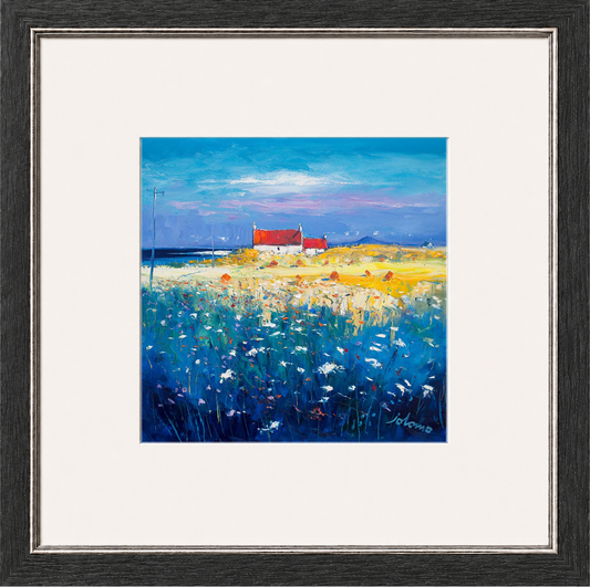 Hayfield Isle of Tiree, Looking to Ben More by John Lowrie Morrison (Jolomo)