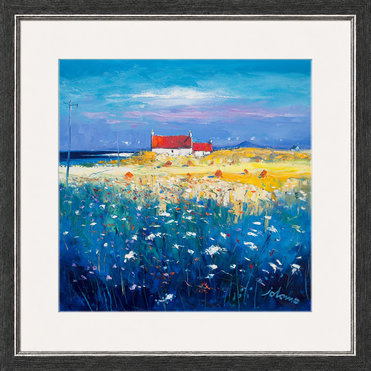 Hayfield Isle of Tiree, Looking to Ben More by John Lowrie Morrison (Jolomo)