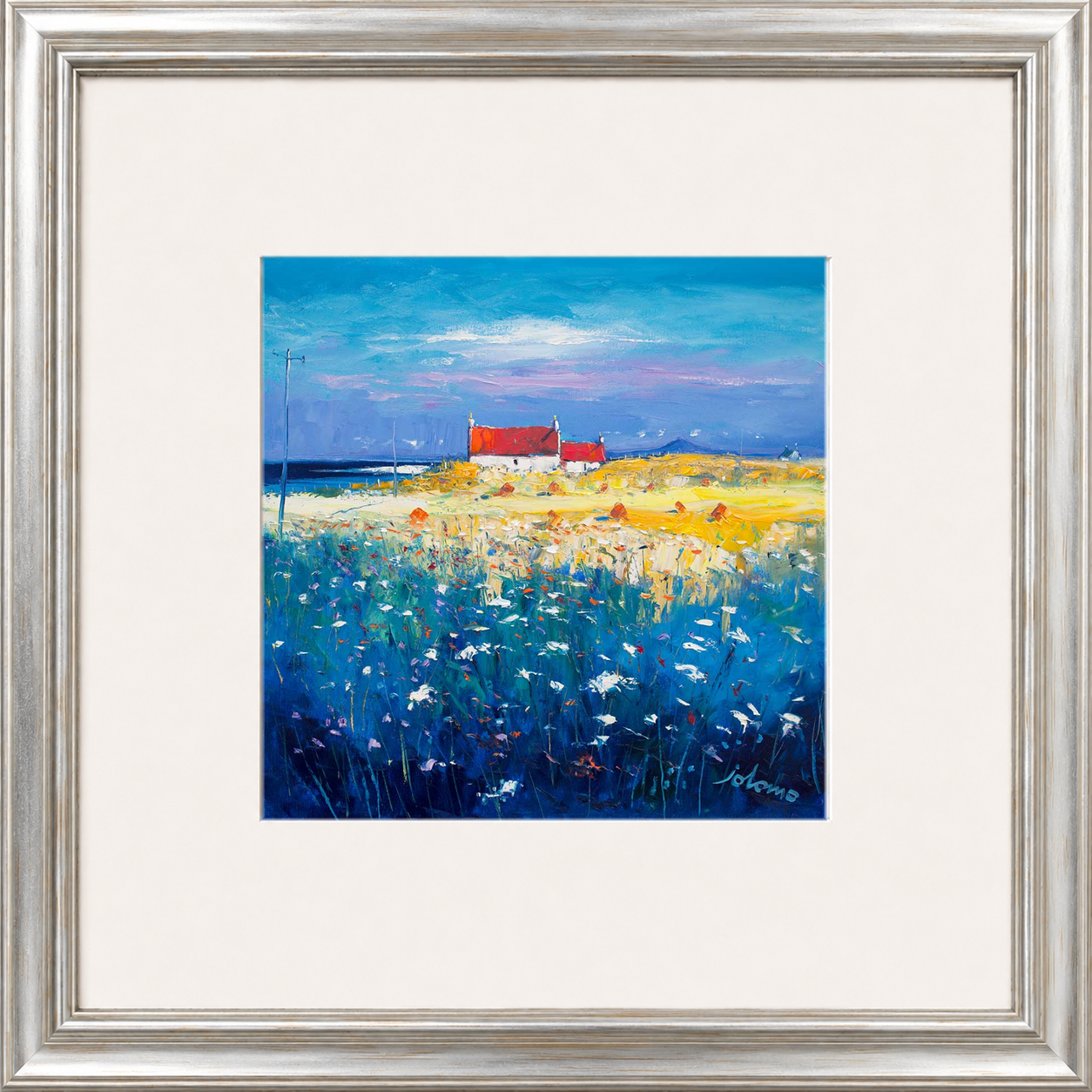 Hayfield Isle of Tiree, Looking to Ben More by John Lowrie Morrison (Jolomo)