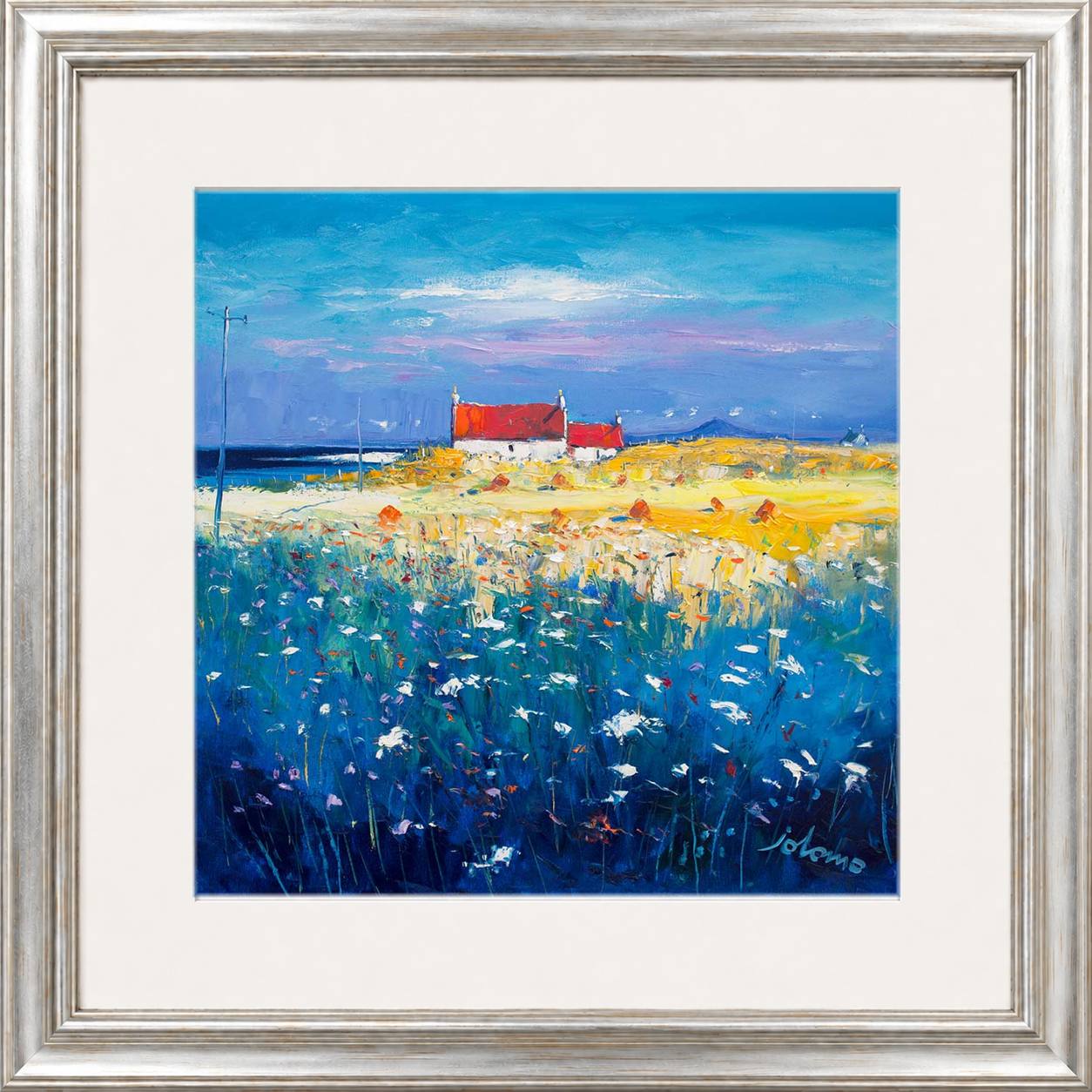 Hayfield Isle of Tiree, Looking to Ben More by John Lowrie Morrison (Jolomo)