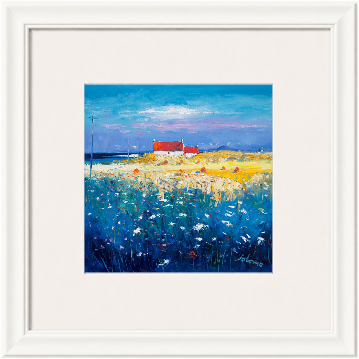 Hayfield Isle of Tiree, Looking to Ben More by John Lowrie Morrison (Jolomo)