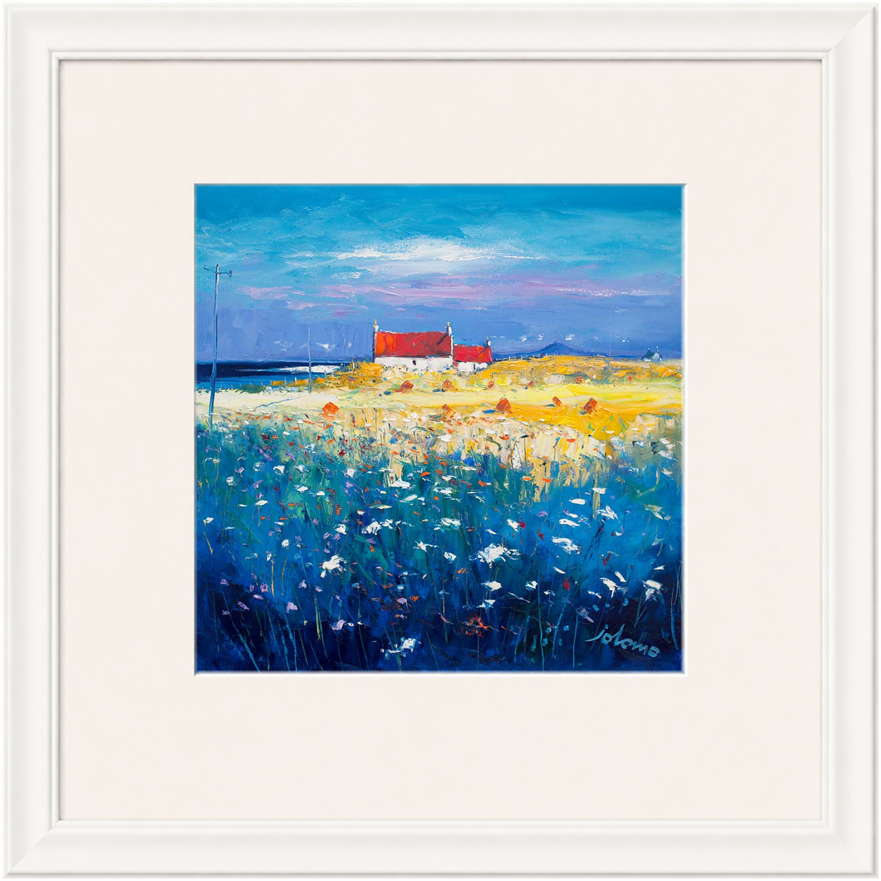 Hayfield Isle of Tiree, Looking to Ben More by John Lowrie Morrison (Jolomo)