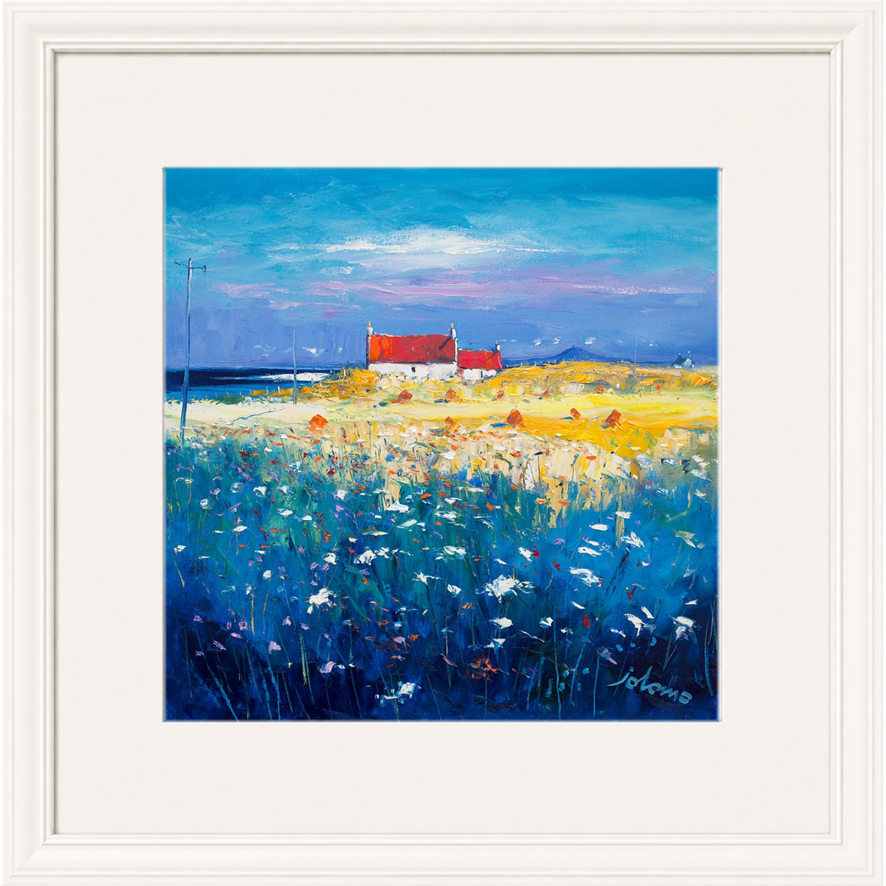 Hayfield Isle of Tiree, Looking to Ben More by John Lowrie Morrison (Jolomo)