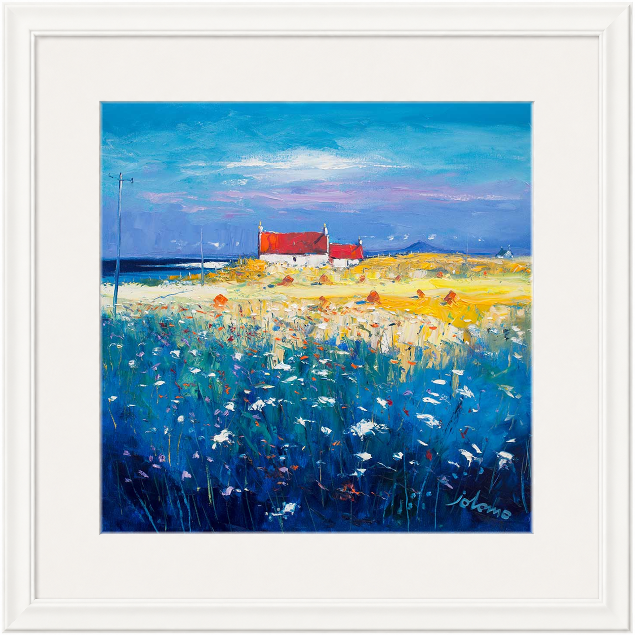 Hayfield Isle of Tiree, Looking to Ben More by John Lowrie Morrison (Jolomo)