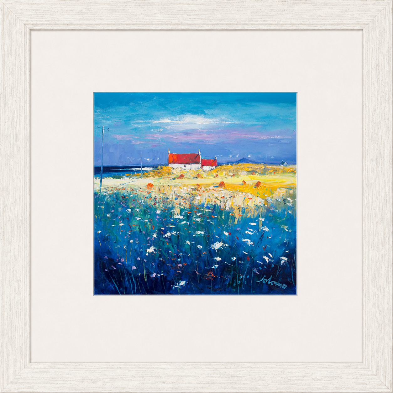 Hayfield Isle of Tiree, Looking to Ben More by John Lowrie Morrison (Jolomo)