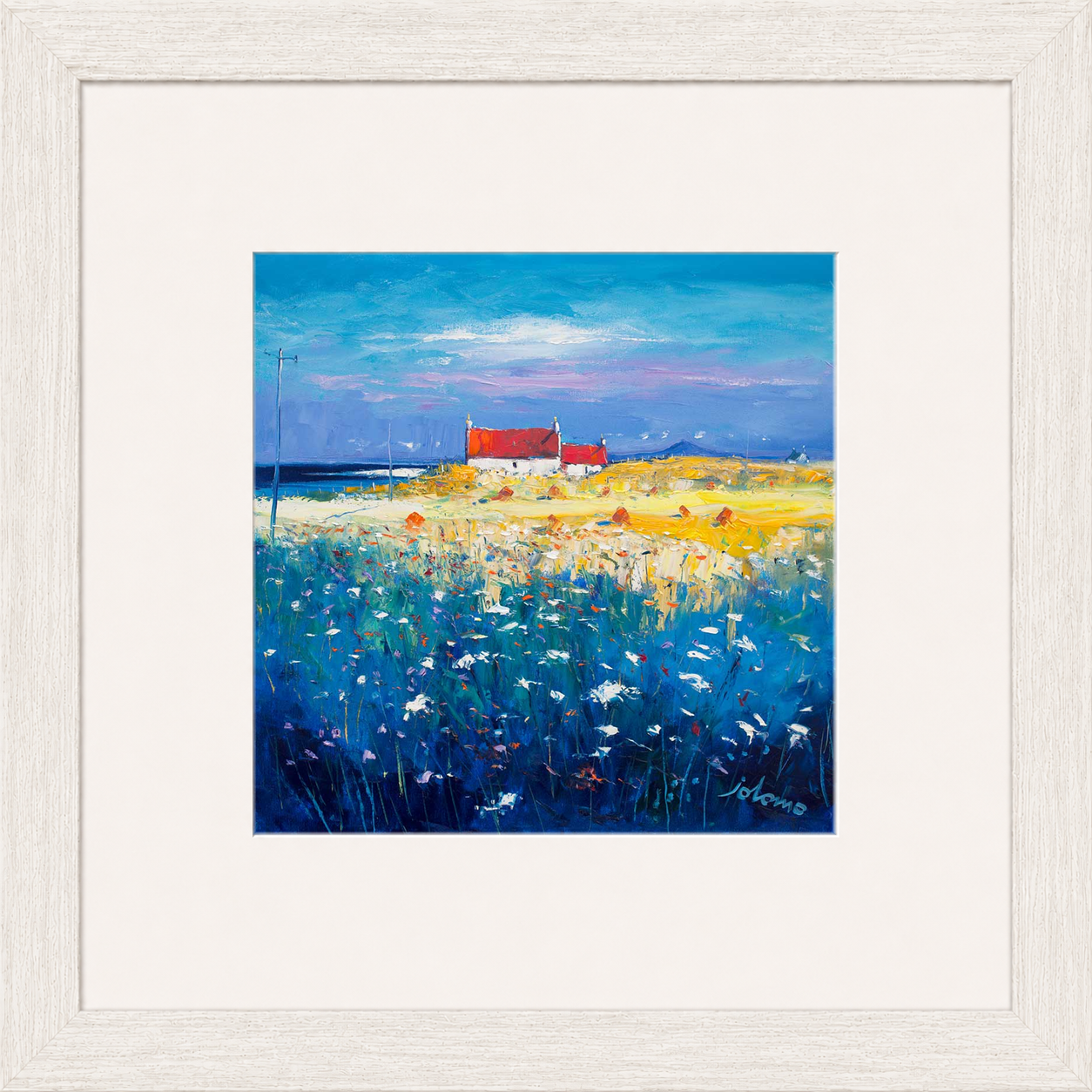Hayfield Isle of Tiree, Looking to Ben More by John Lowrie Morrison (Jolomo)