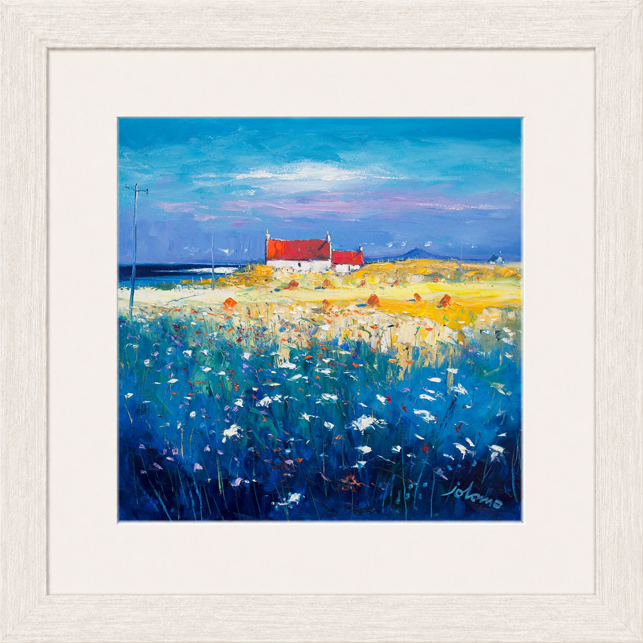 Hayfield Isle of Tiree, Looking to Ben More by John Lowrie Morrison (Jolomo)