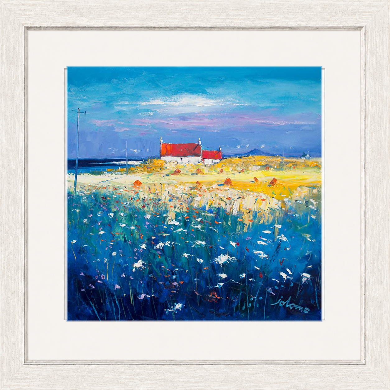 Hayfield Isle of Tiree, Looking to Ben More by John Lowrie Morrison (Jolomo)