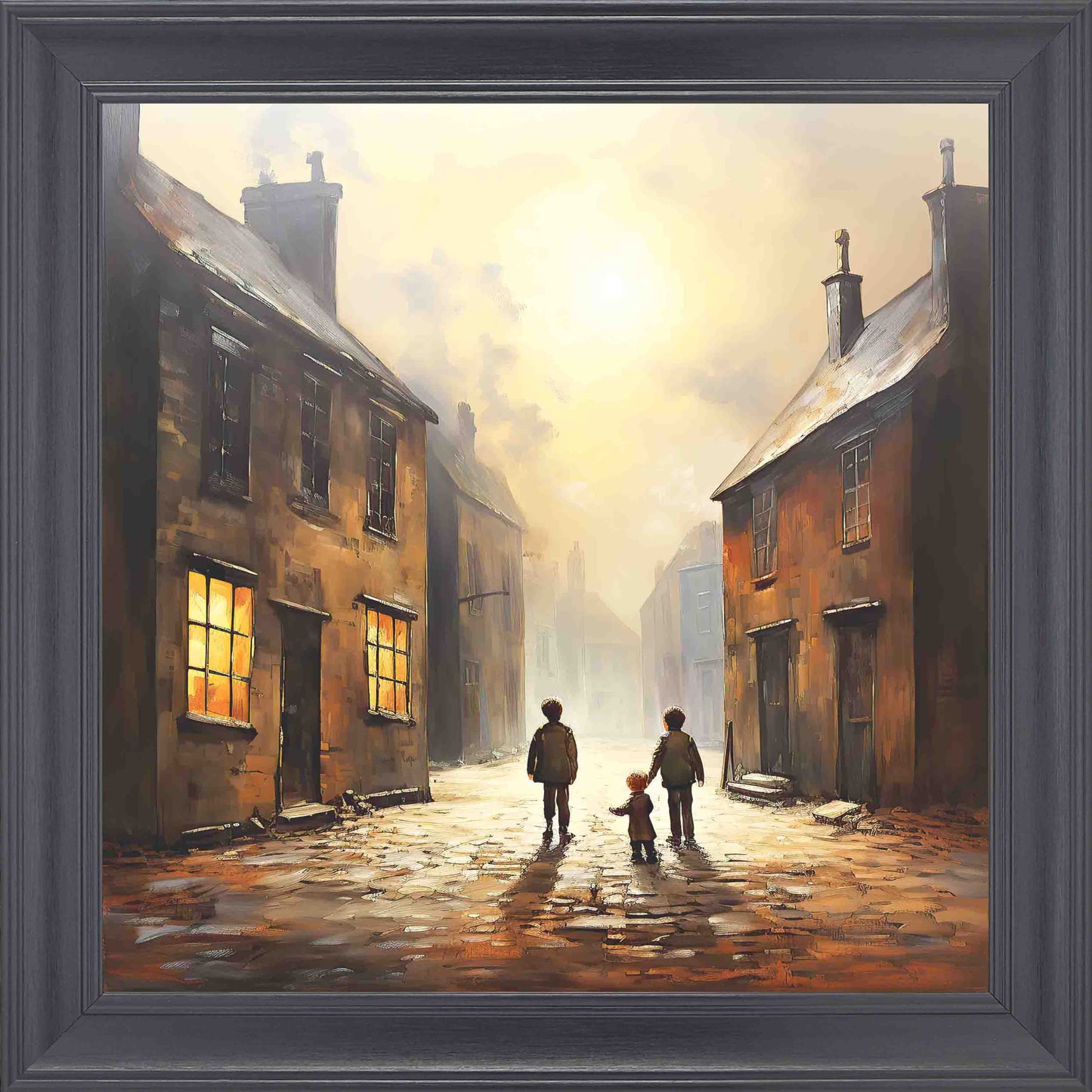 Heading Home Framed Wall Art - Black