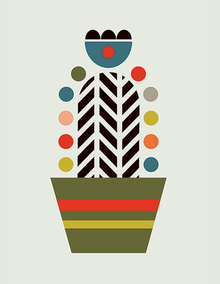 Herringbone Cactus by Little Design Haus