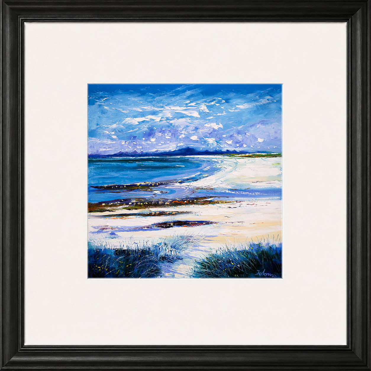 High Summer on Isle of Berneray by Jolomo - Scottish landscape artwork framed wall art print, product image 3