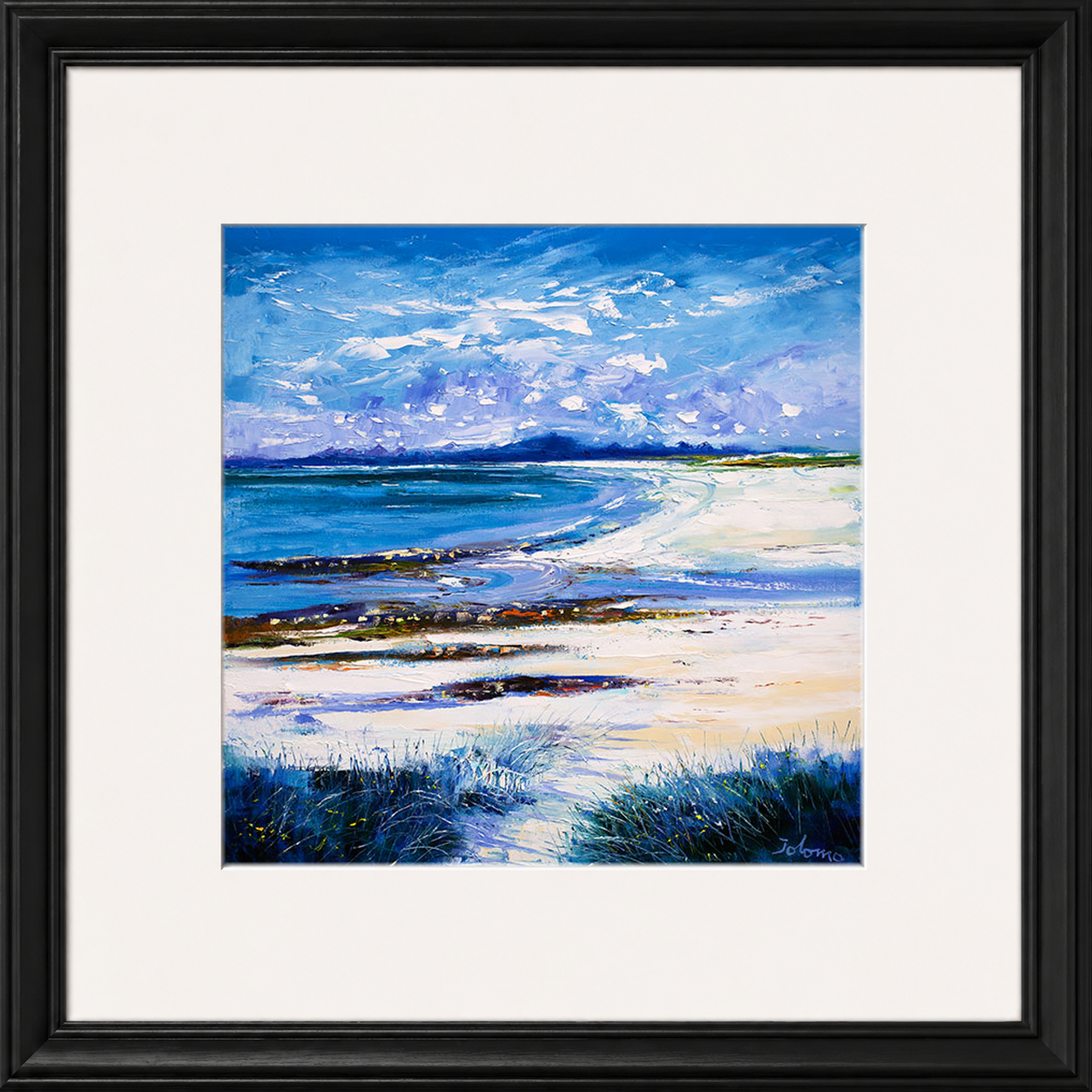 High Summer on Isle of Berneray by Jolomo - Scottish landscape artwork framed wall art print, product image 9