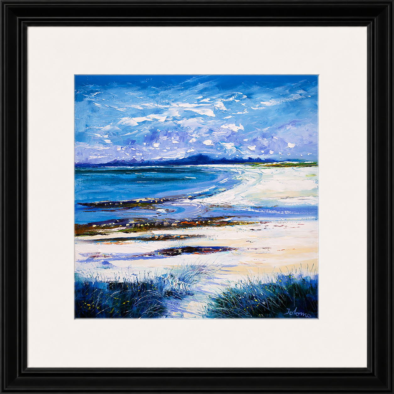 High Summer on Isle of Berneray by Jolomo - Scottish landscape artwork framed wall art print, product image 15