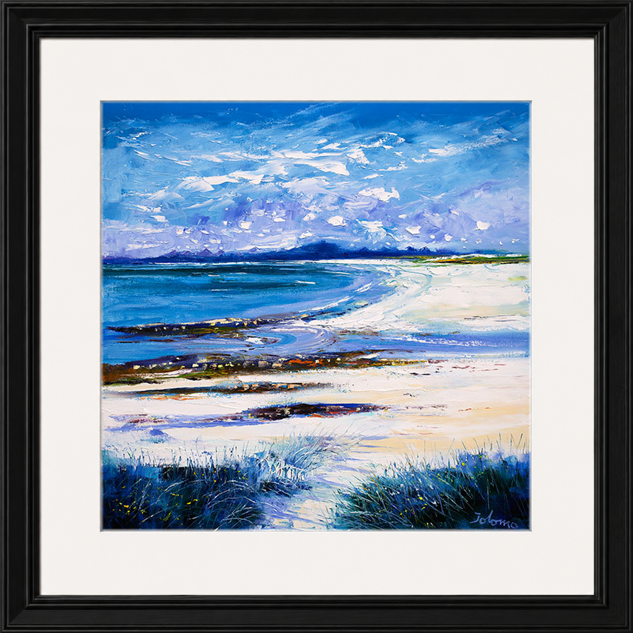 High Summer on Isle of Berneray by Jolomo - Scottish landscape artwork framed wall art print, product image 21