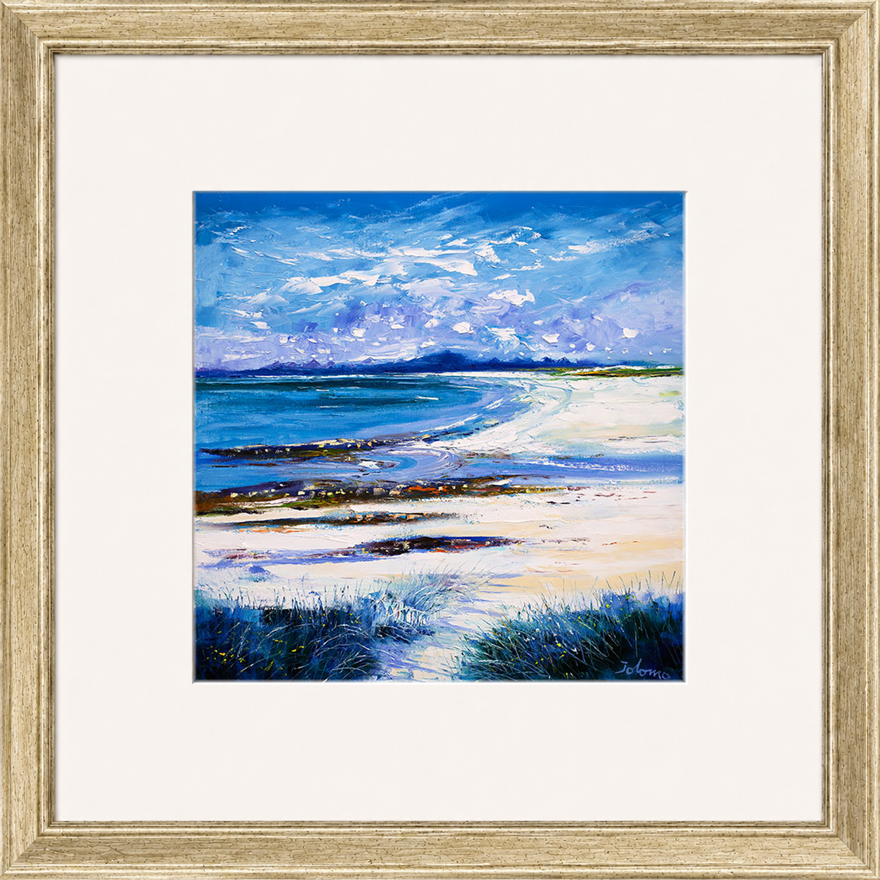 High Summer on Isle of Berneray by Jolomo - Scottish landscape artwork framed wall art print, product image 12