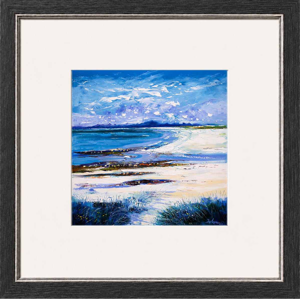 High Summer on Isle of Berneray by Jolomo - Scottish landscape artwork framed wall art print