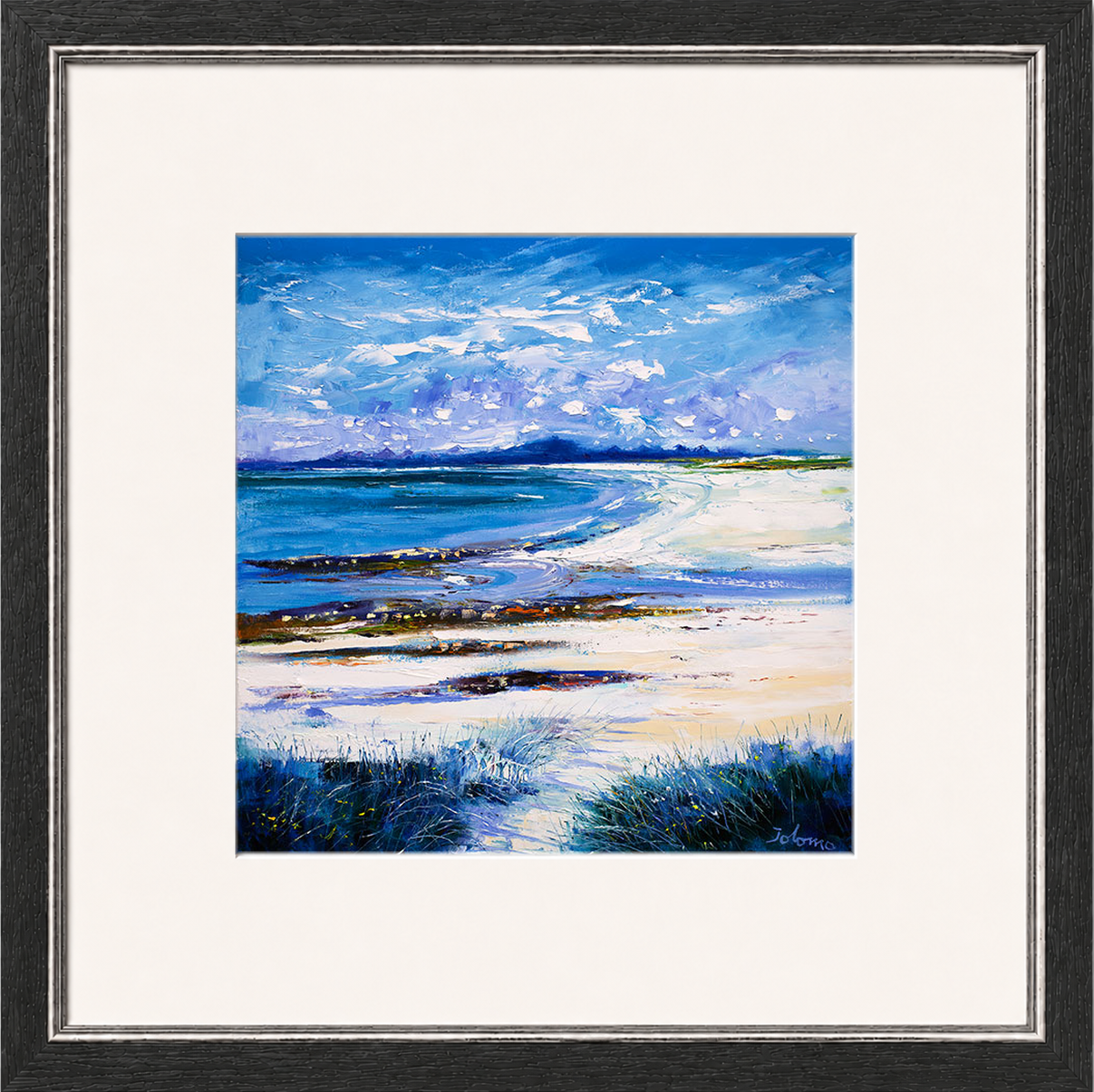 High Summer on Isle of Berneray by Jolomo - Scottish landscape artwork framed wall art print, product image 8