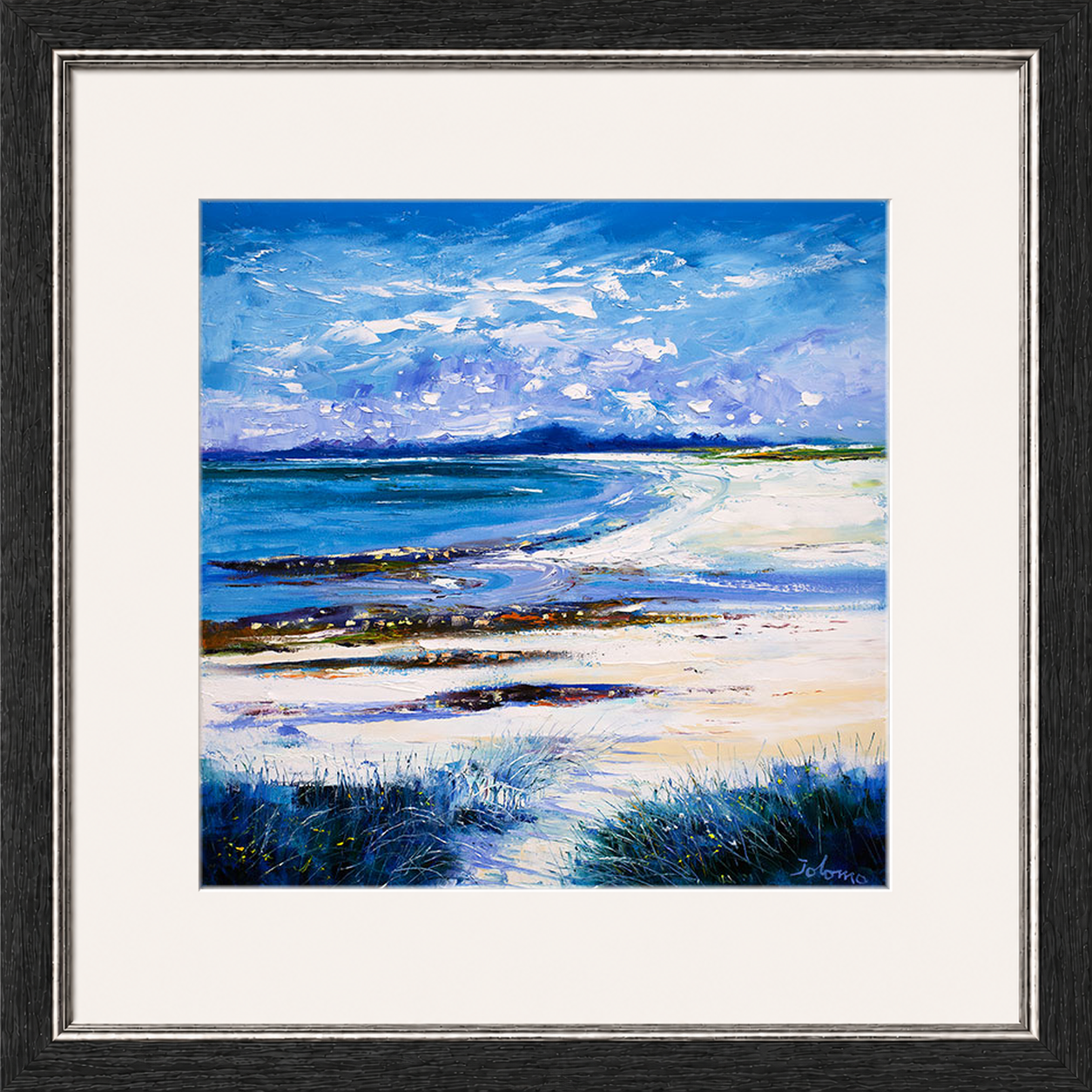 High Summer on Isle of Berneray by Jolomo - Scottish landscape artwork framed wall art print, product image 14