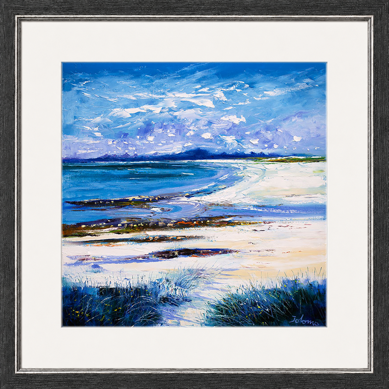 High Summer on Isle of Berneray by Jolomo - Scottish landscape artwork framed wall art print, product image 20