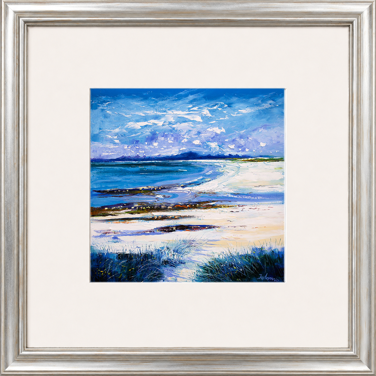 High Summer on Isle of Berneray by Jolomo - Scottish landscape artwork framed wall art print, product image 5