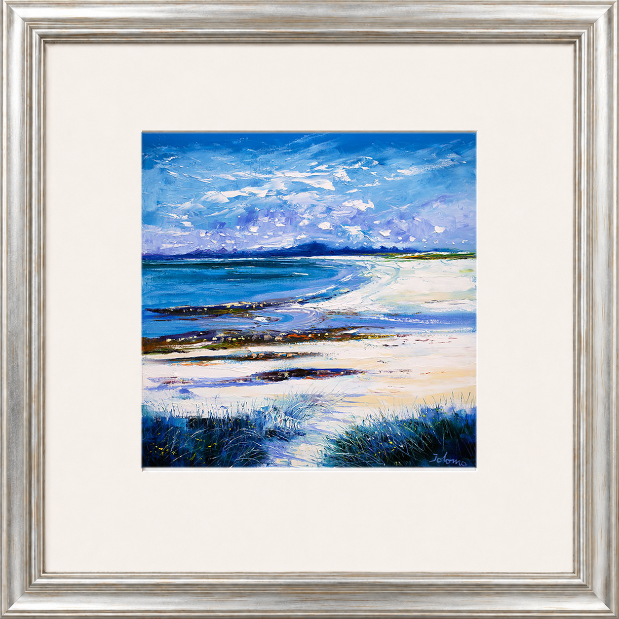 High Summer on Isle of Berneray by Jolomo - Scottish landscape artwork framed wall art print, product image 11