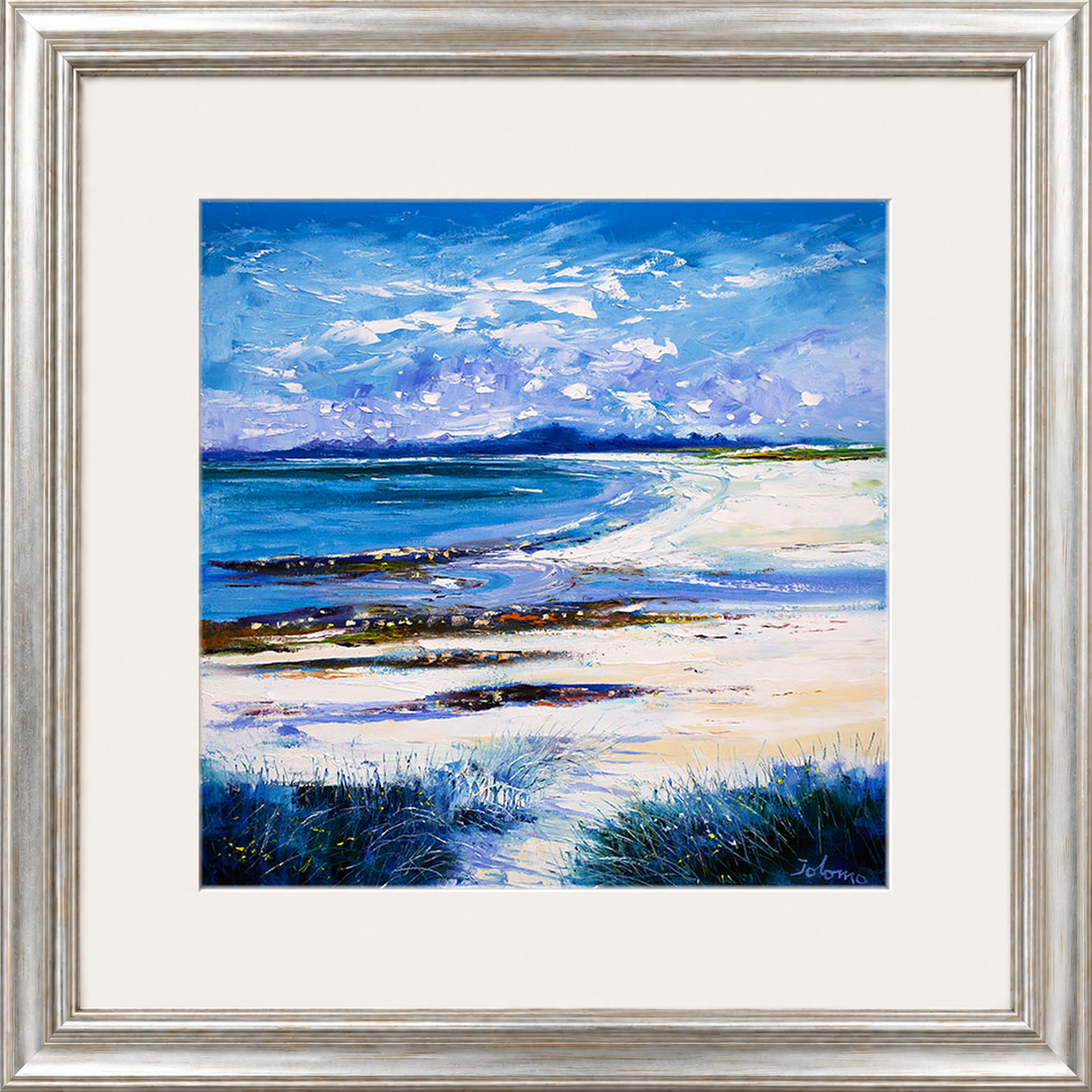 High Summer on Isle of Berneray by Jolomo - Scottish landscape artwork framed wall art print, product image 17