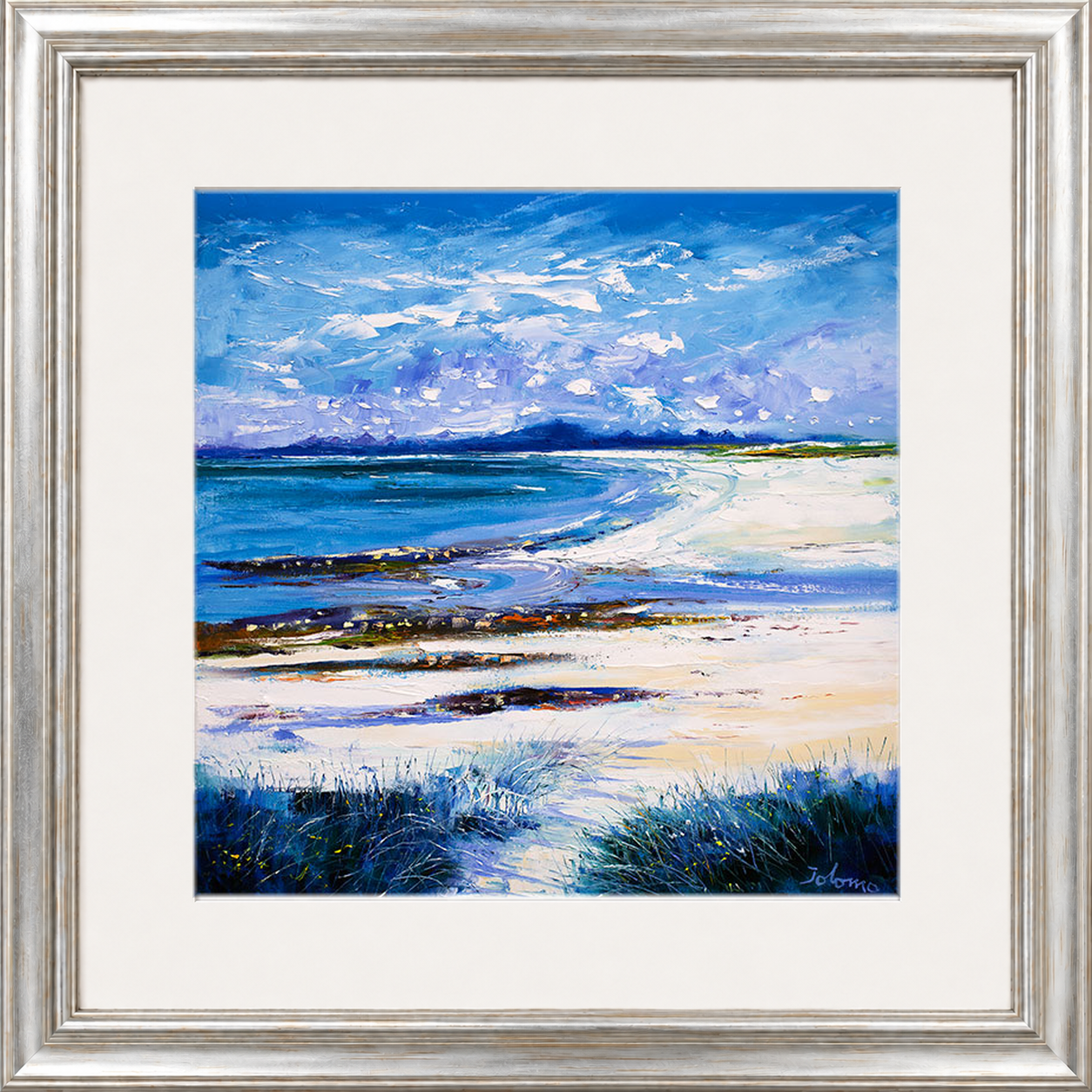 High Summer on Isle of Berneray by Jolomo - Scottish landscape artwork framed wall art print, product image 23