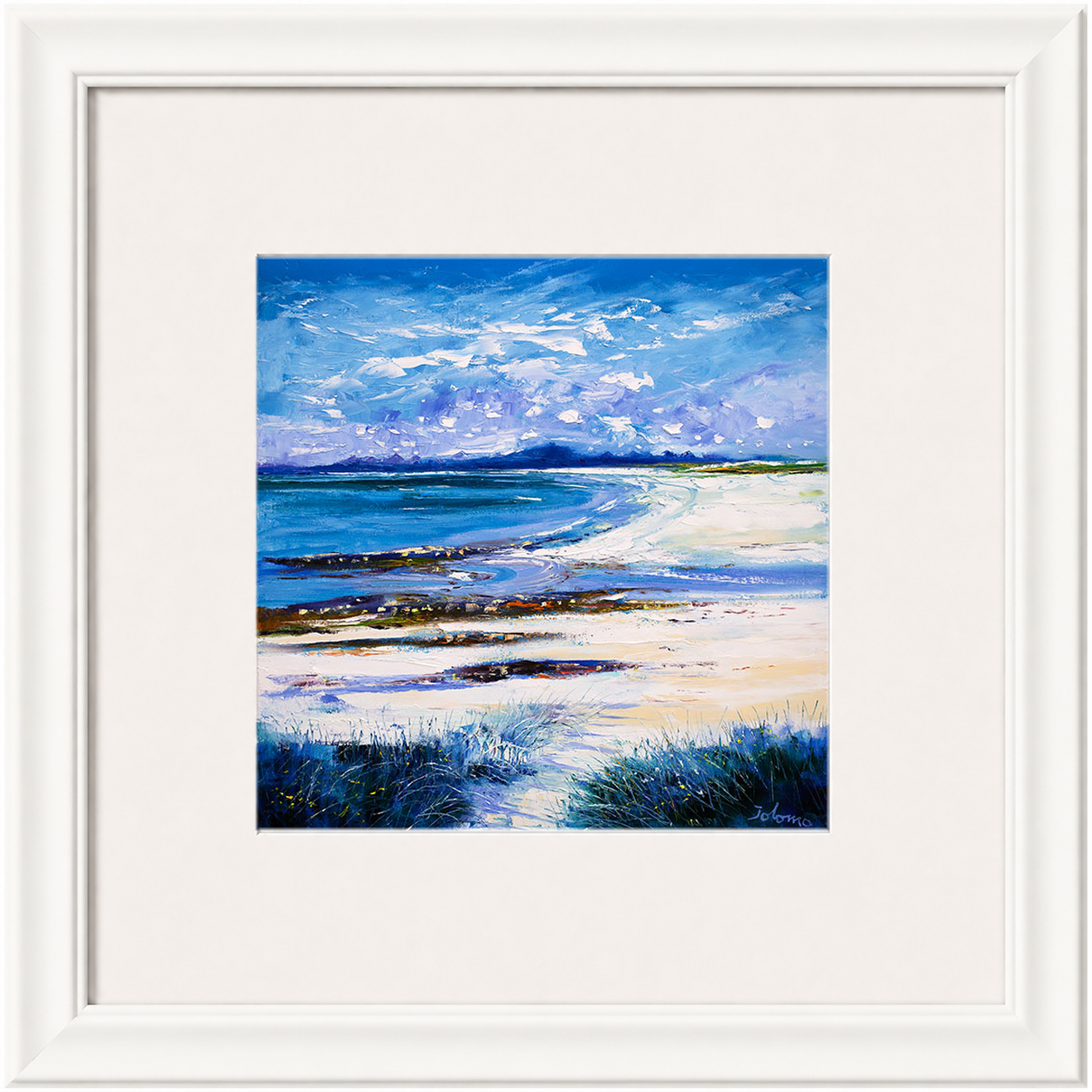 High Summer on Isle of Berneray by Jolomo - Scottish landscape artwork framed wall art print, product image 4