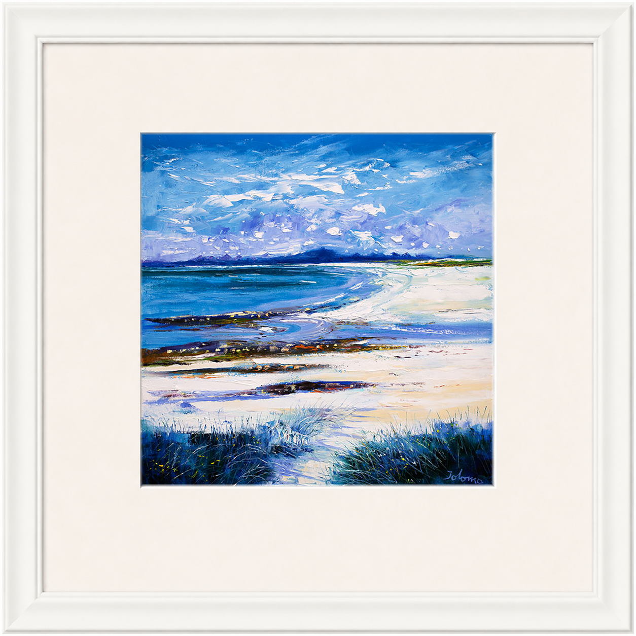 High Summer on Isle of Berneray by Jolomo - Scottish landscape artwork framed wall art print, product image 10