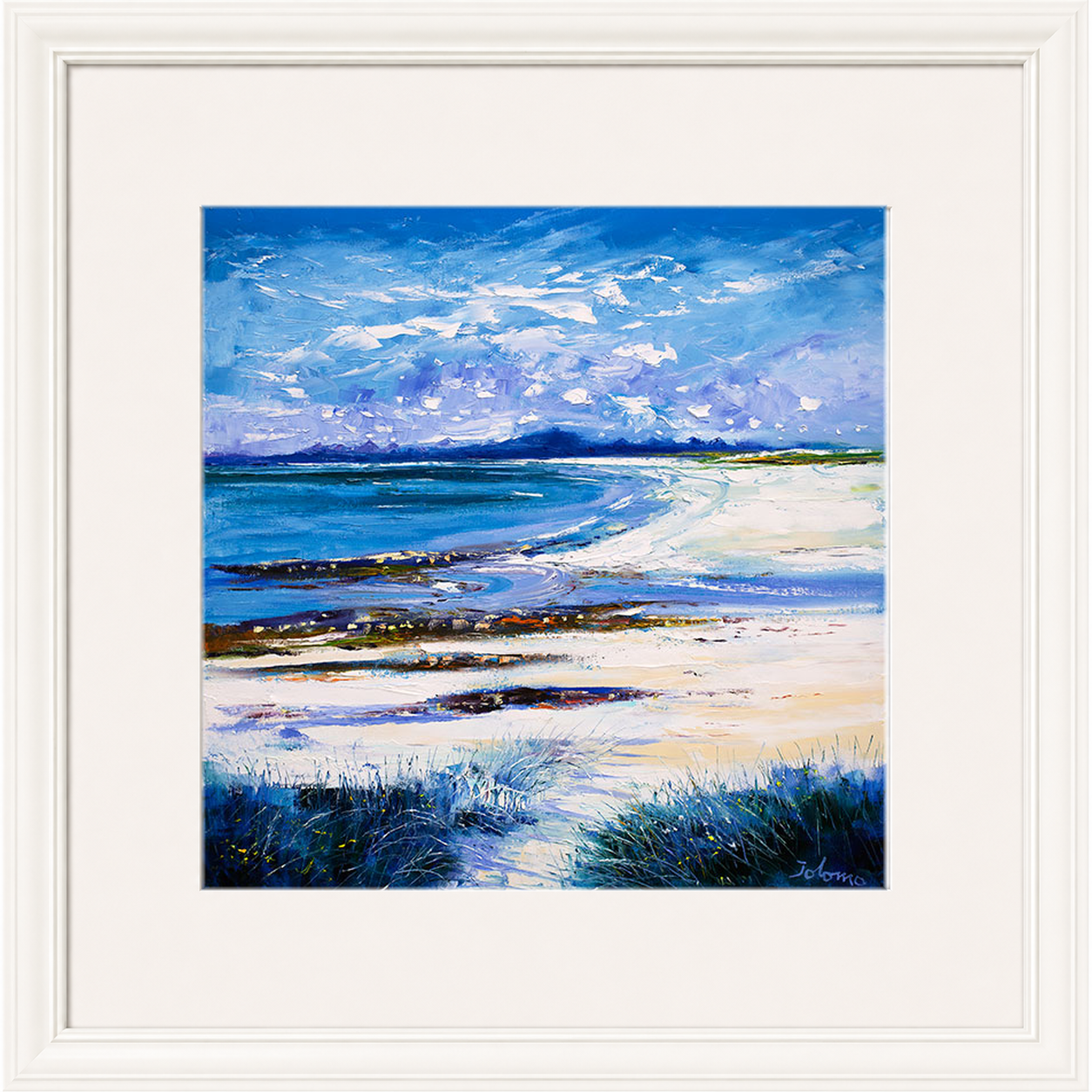 High Summer on Isle of Berneray by Jolomo - Scottish landscape artwork framed wall art print, product image 16