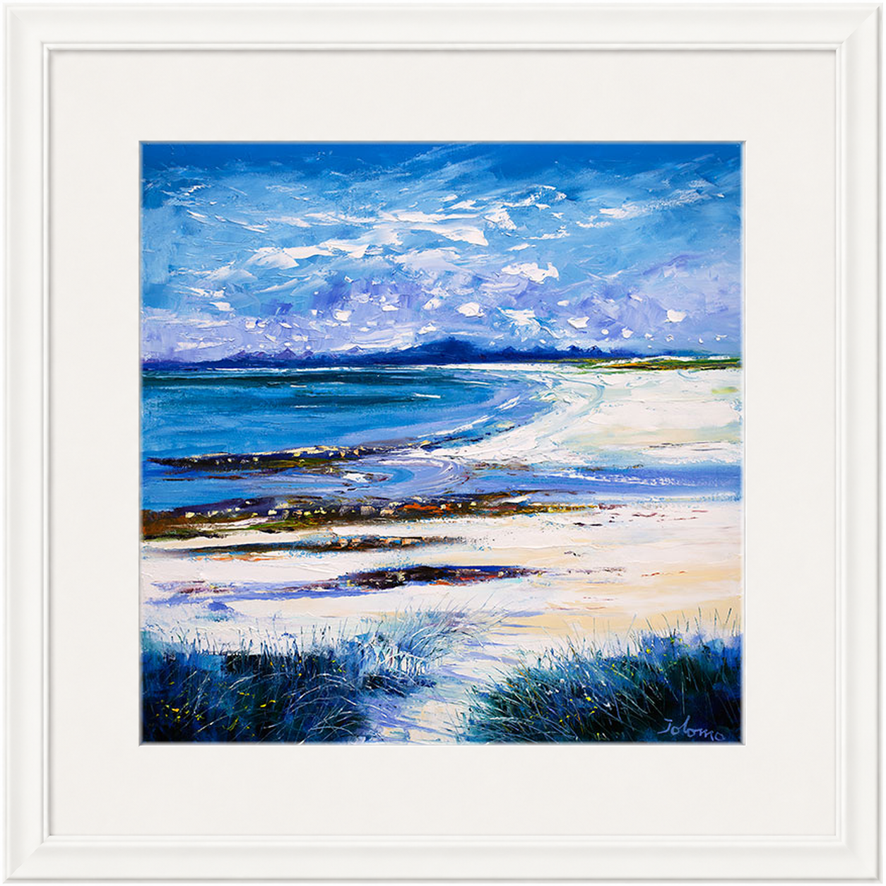 High Summer on Isle of Berneray by Jolomo - Scottish landscape artwork framed wall art print, product image 22