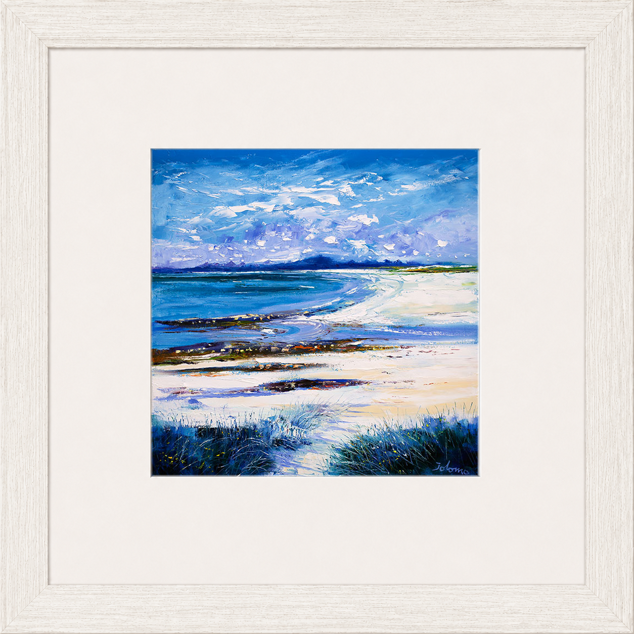 High Summer on Isle of Berneray by Jolomo - Scottish landscape artwork framed wall art print, product image 7