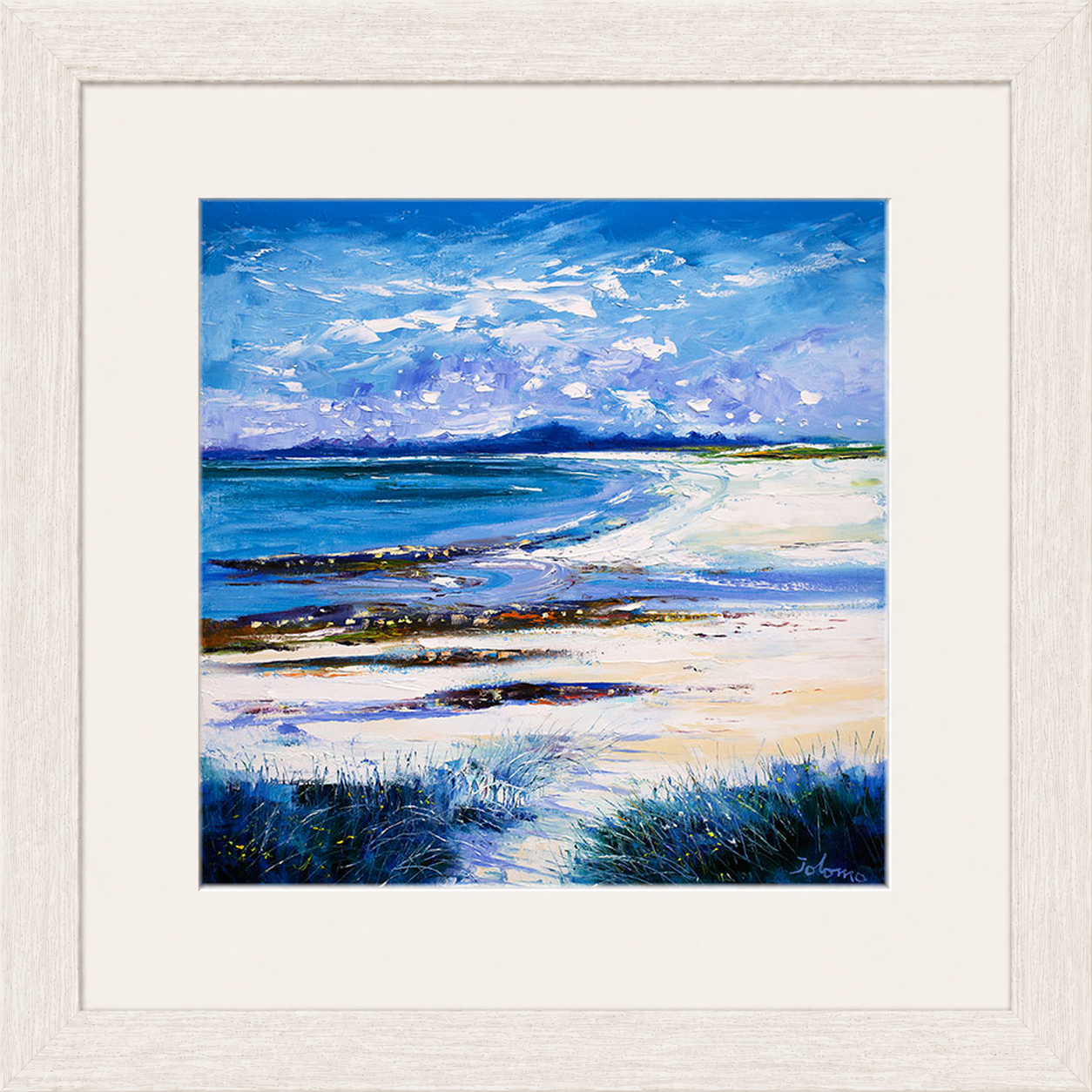 High Summer on Isle of Berneray by Jolomo - Scottish landscape artwork framed wall art print, product image 19