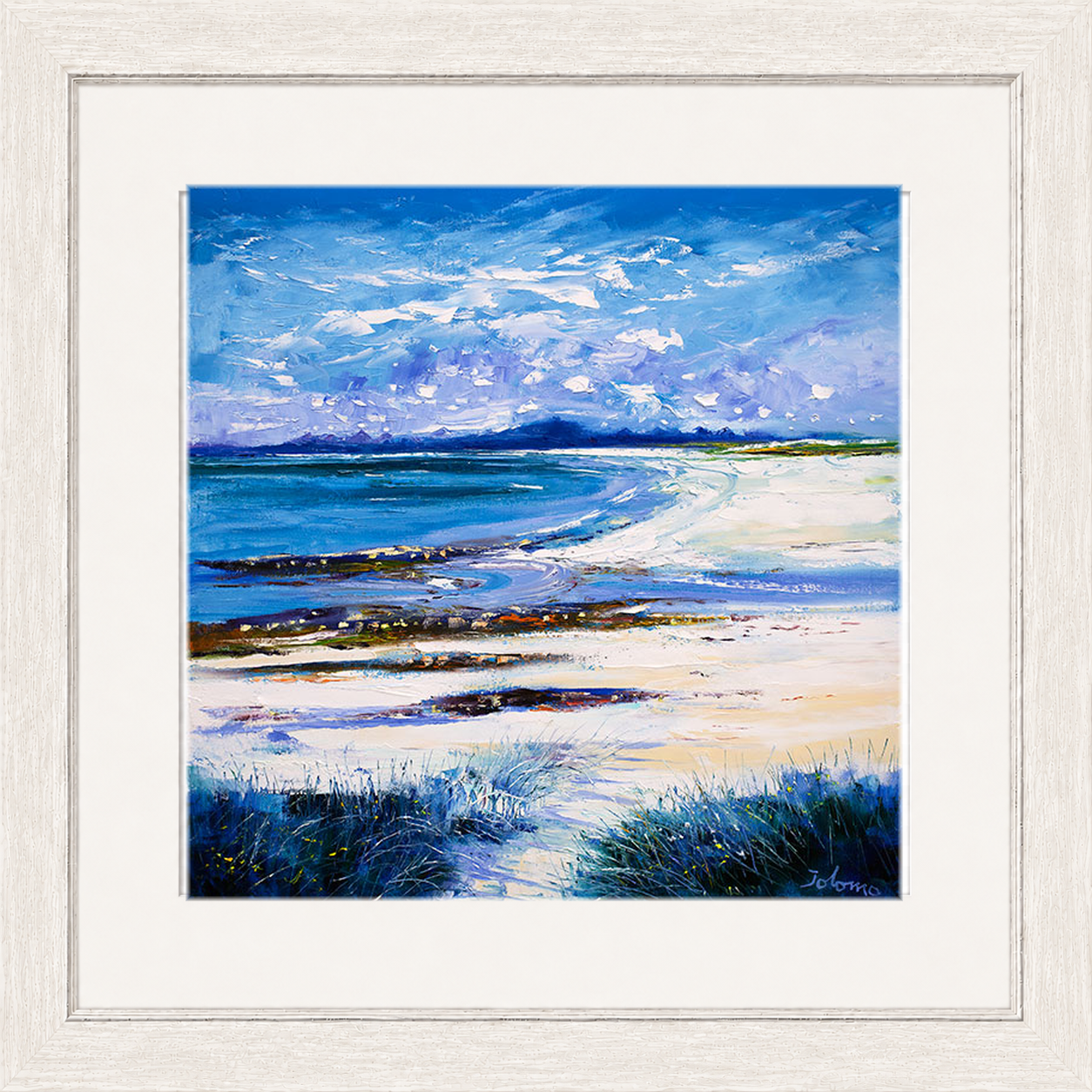 High Summer on Isle of Berneray by Jolomo - Scottish landscape artwork framed wall art print, product image 25