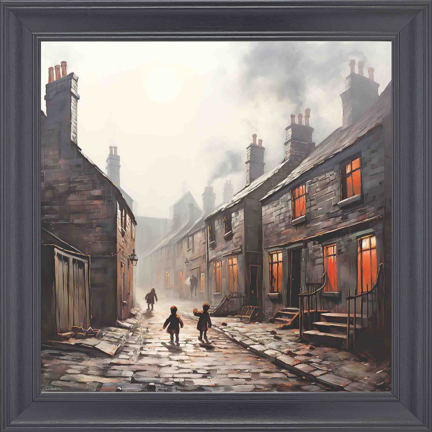 Home Before Dark Framed Wall Art - Black